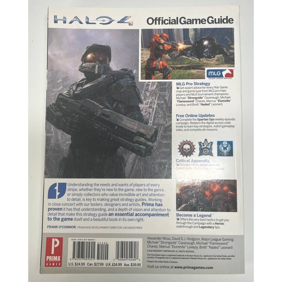 Halo 4 XBox 360 Game + Halo 4 Official Game Guide Prima Microsoft Studios - Picture 4 of 8